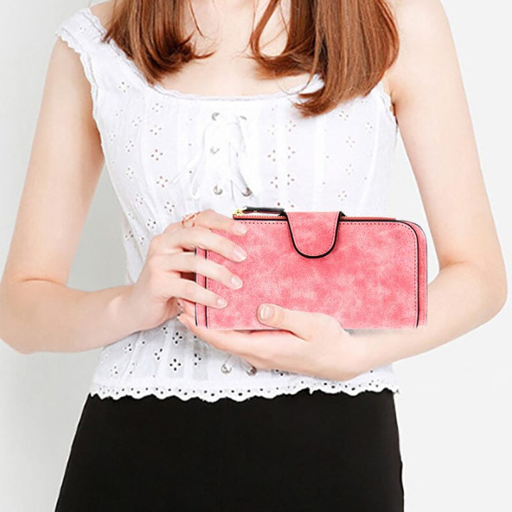 Portefeuille Glamour Effet Daim