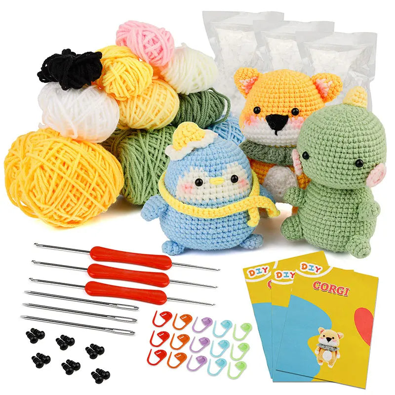 Kit Complet de Fabrication d'Animaux en Crochet
