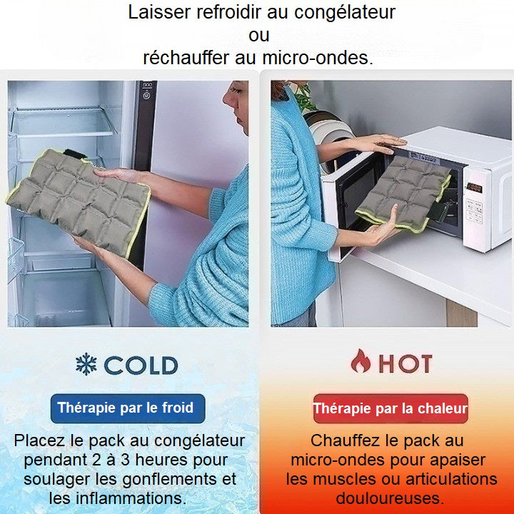 Genouillère Compresse Gel Thérapie Chaud/ Froid