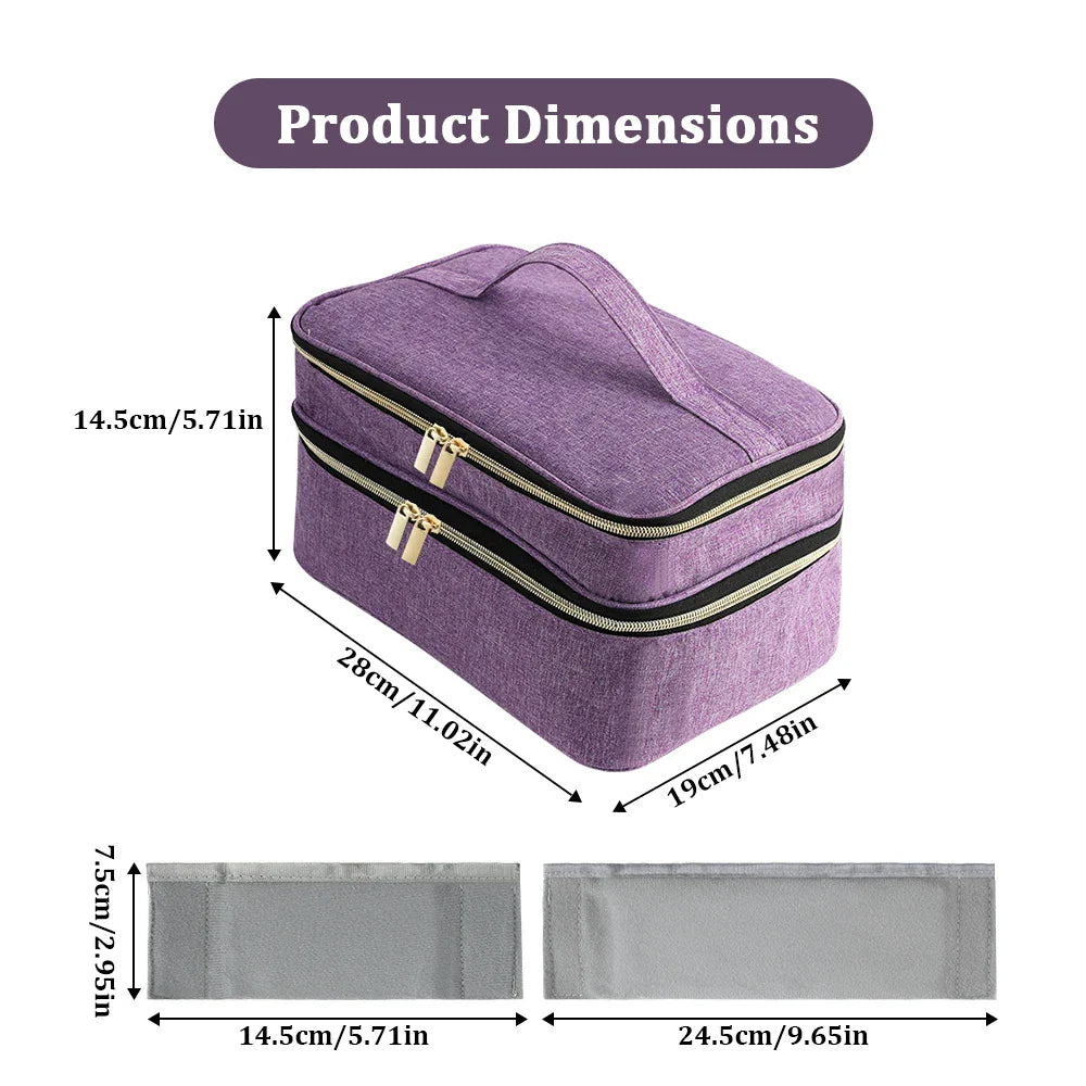 Mallette Grande Capacité de Rangement pour Crochet & Accessoires