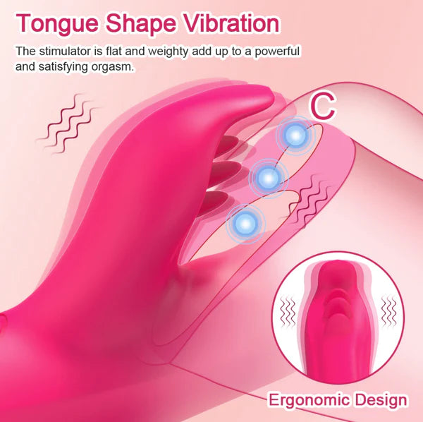 Vibromasseur Stimulation de Poussée Perlée