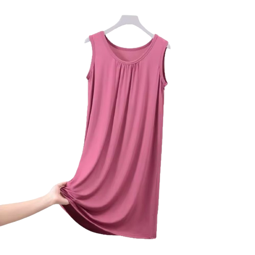 Chemise de nuit en Modal sans manches - Grandes tailles