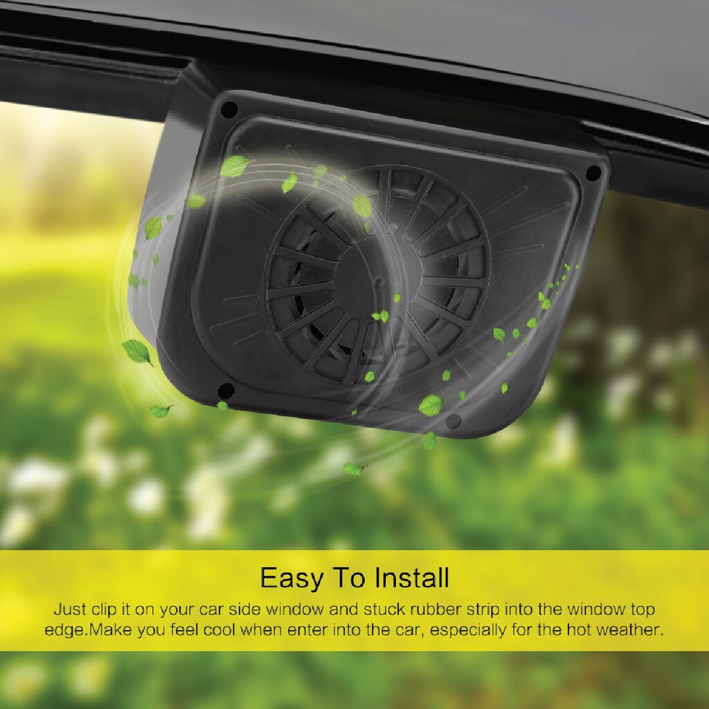 Ventilateur de fenêtre de voiture solaire