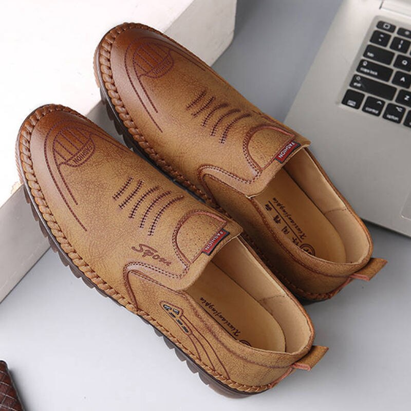 Chaussures Souples en Cuir PU