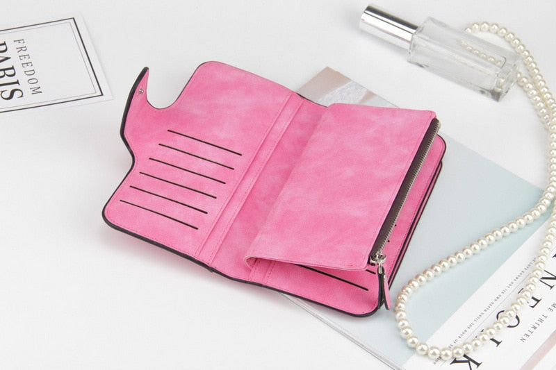 Portefeuille Glamour Effet Daim