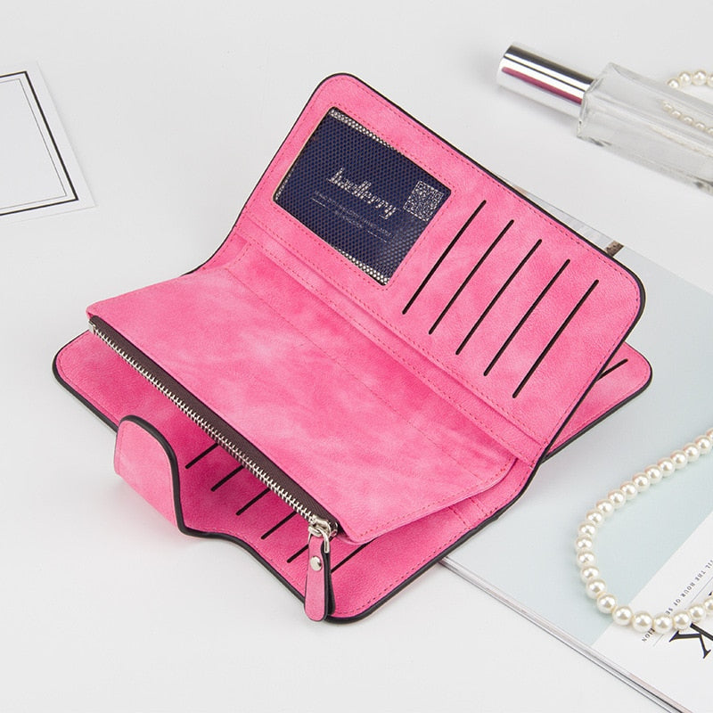 Portefeuille Glamour Effet Daim