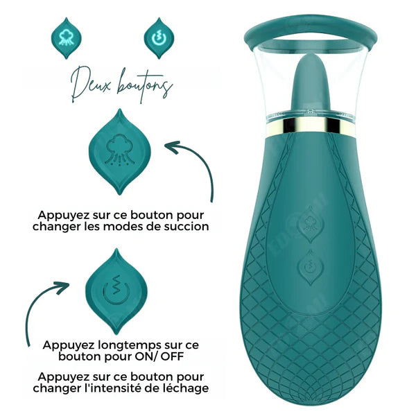 Stimulant clitoridien 2 en 1