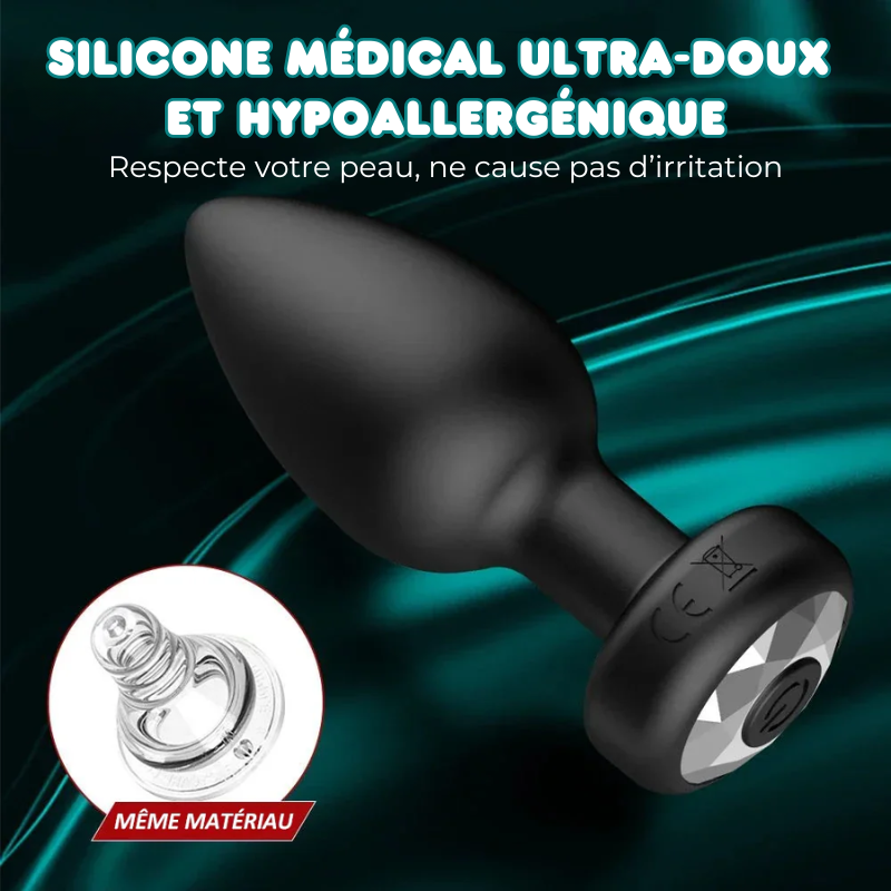 Plug anal 10 Vibrations Contrôlable à distance