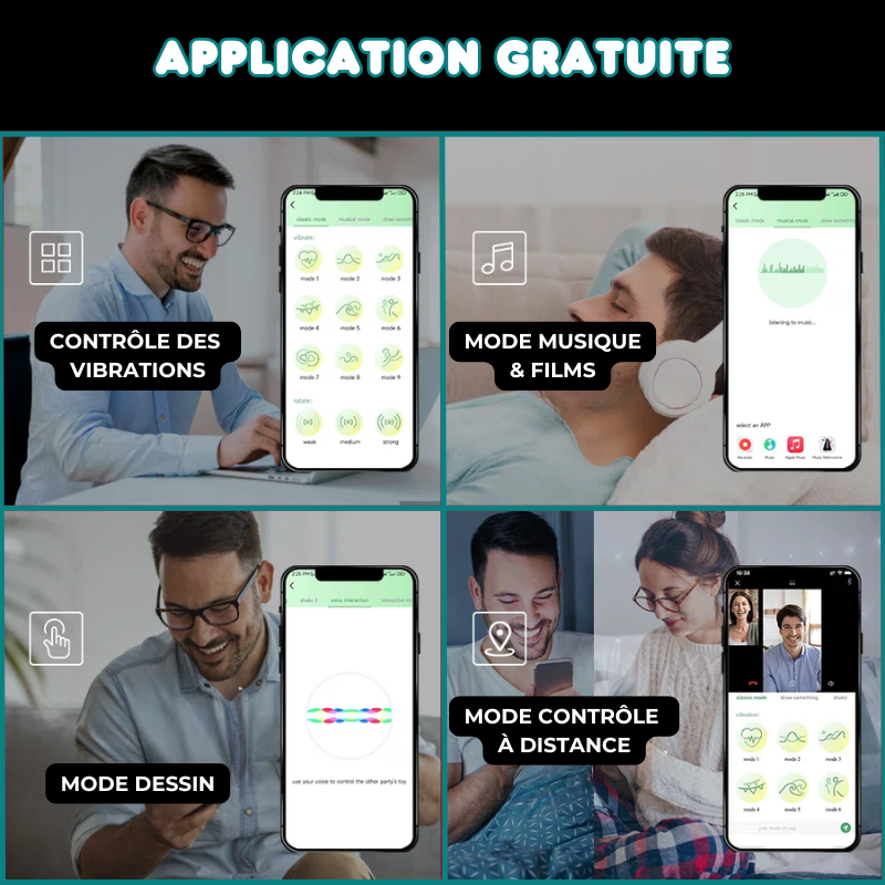 Plug anal 10 Vibrations Contrôlable à distance