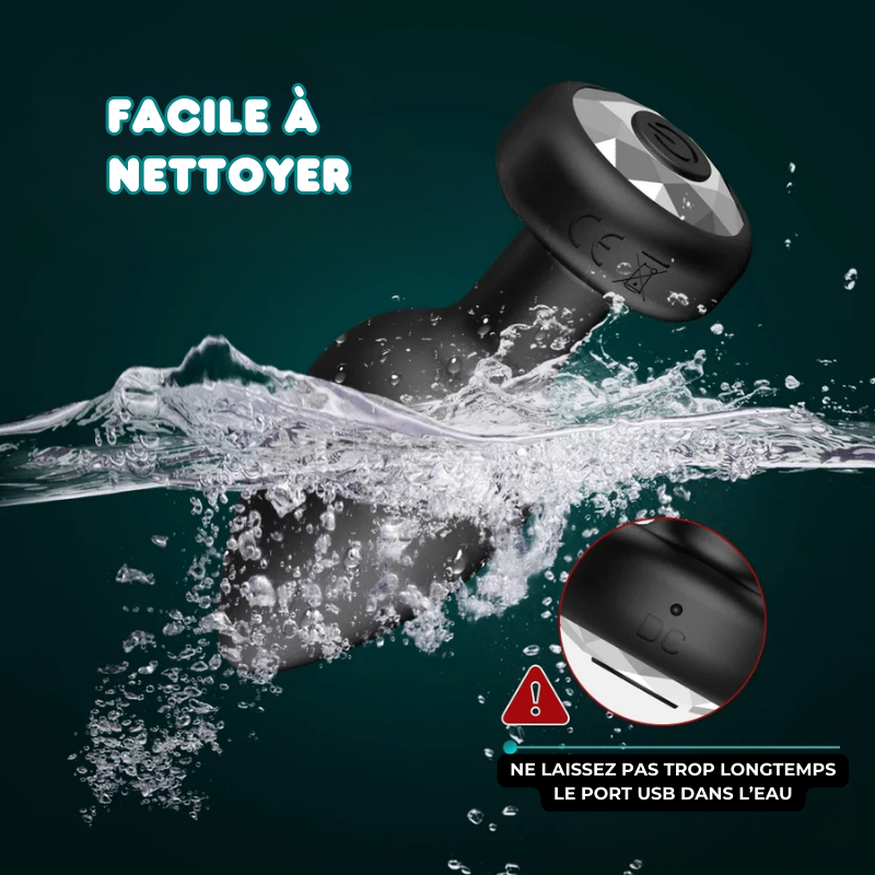 Plug anal 10 Vibrations Contrôlable à distance