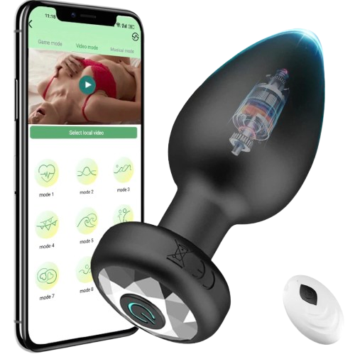 Plug anal 10 Vibrations Contrôlable à distance