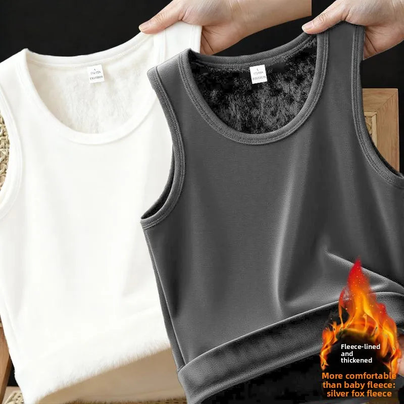 Débardeur Thermique Homme Doublé Polaire Épais & Chaud – Grandes Tailles