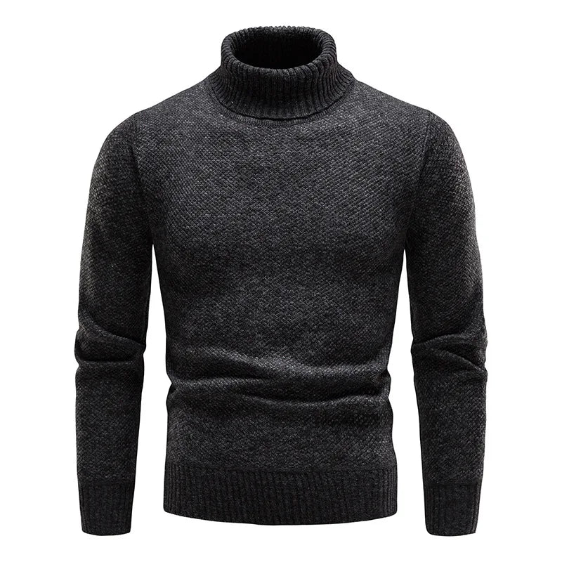 Pull Col Roulé Élégant pour Homme
