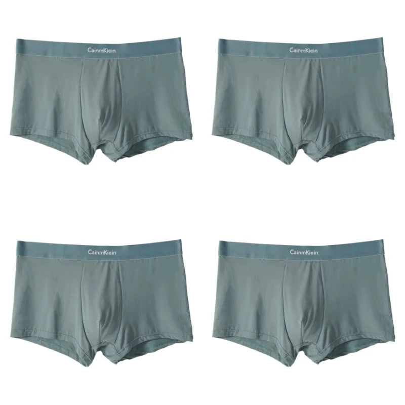 Lot de 4 Boxers Homme avec Élasthanne – Extensibles, Respirants & Confortables