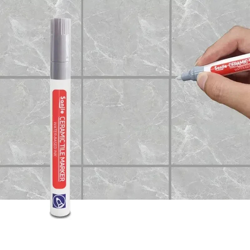 3x Stylo marqueur blanc étanche pour joints de carrelage — retouche mur, sol et salle de bains