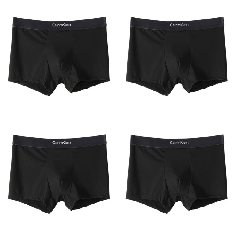 Lot de 4 Boxers Homme avec Élasthanne – Extensibles, Respirants & Confortables