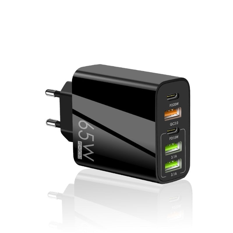 Chargeur rapide 65W 5 en 1