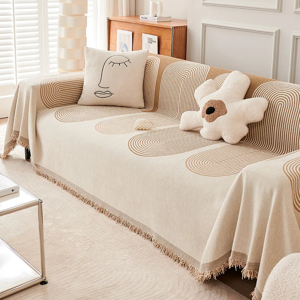 Jeté de Canapé à Motifs