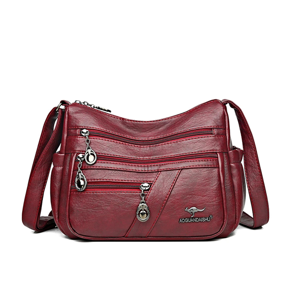 Sac à bandoulière en cuir PU souple