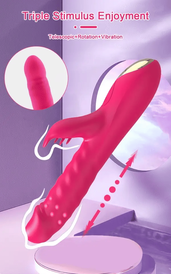 Vibromasseur Stimulation de Poussée Perlée