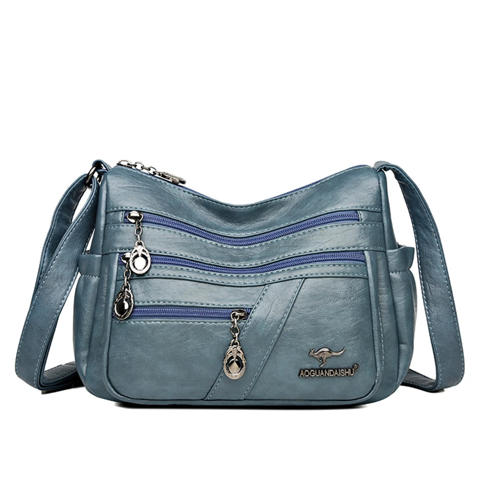 Sac à bandoulière en cuir PU souple