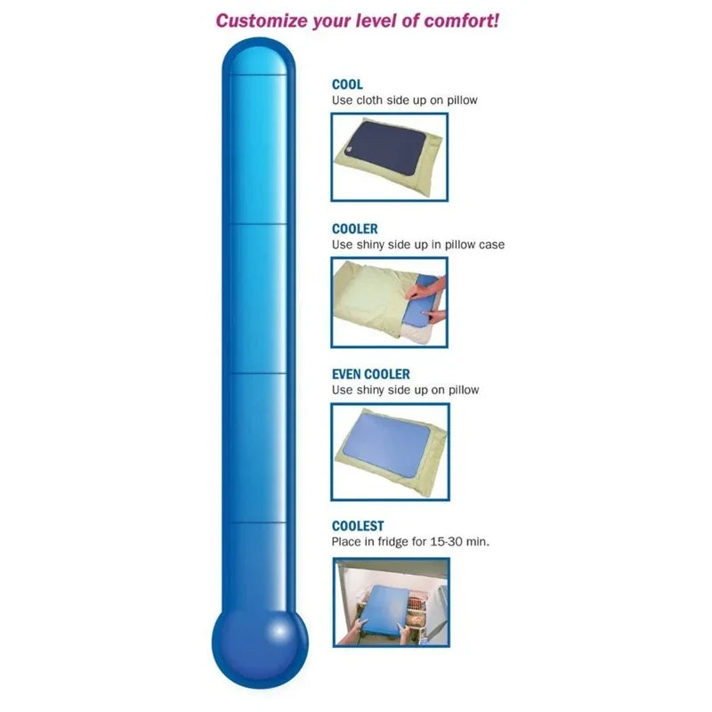 Oreiller Rafraîchissant d’Été – Coussin de Confort et de Détente avec Effet Frais