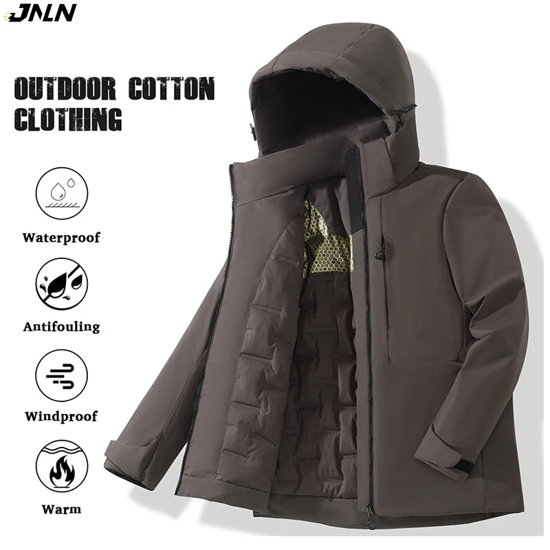 Parka Coupe-Vent Tissu Déperlant & Capuche Amovible - Mixte