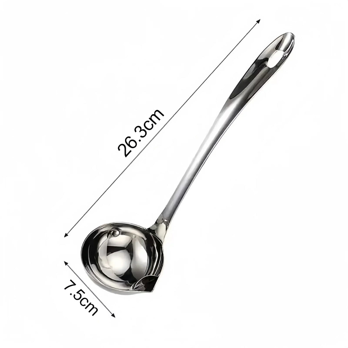 Cuillère Séparatrice de Graisse en Acier Inoxydable – Écumoire Filtrante pour Soupe, Bouillon, Sauce & Huile – 1 ACHETÉE = 1 OFFERTE