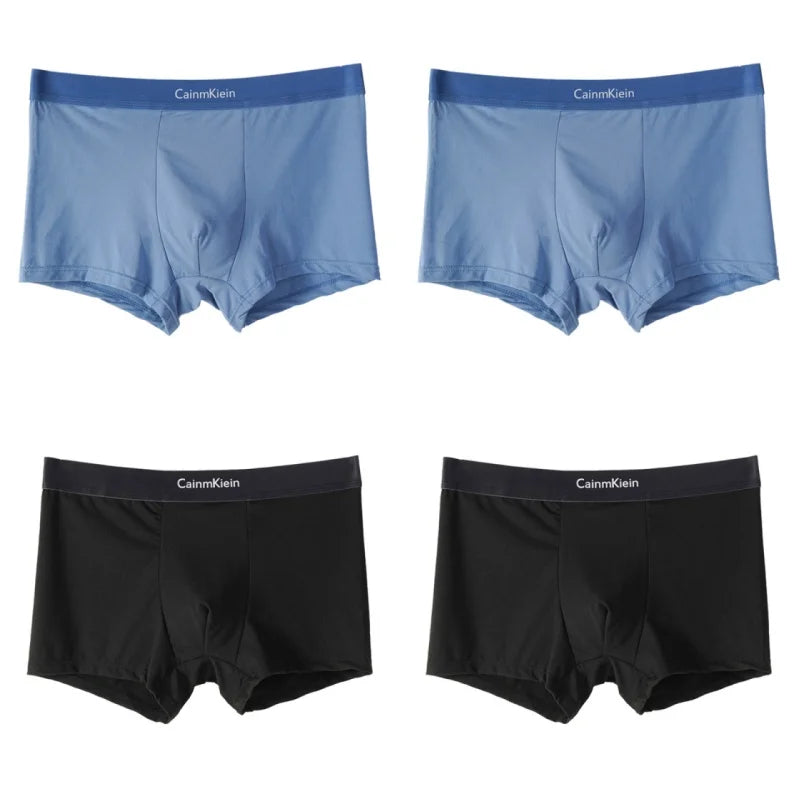 Lot de 4 Boxers Homme avec Élasthanne – Extensibles, Respirants & Confortables