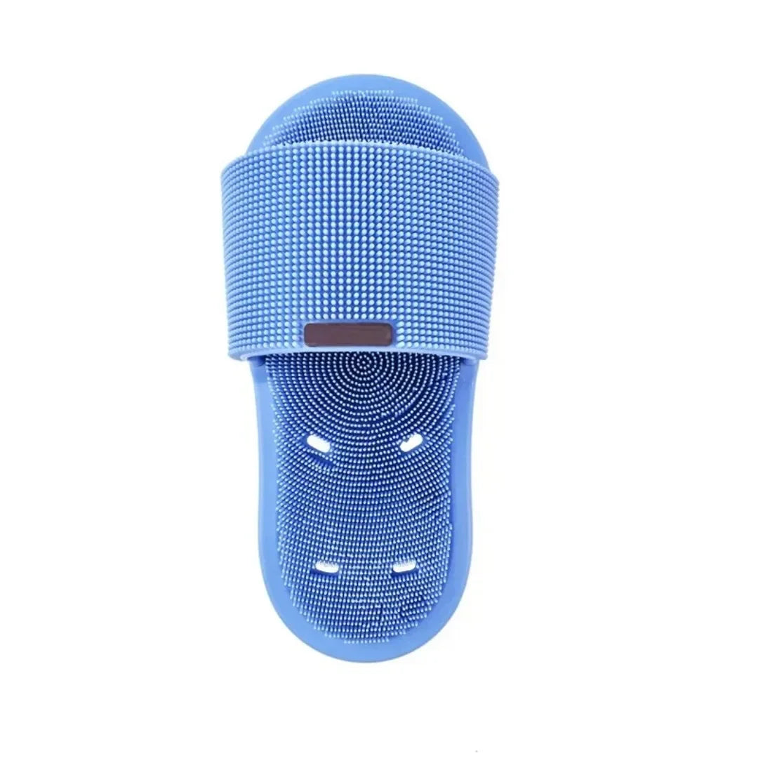 Pantoufle Lave-Pieds en Silicone – Brosse de Massage Exfoliante Antidérapante pour Douche