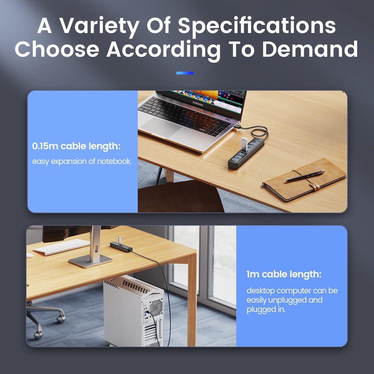 Multiprise 7 ports USB