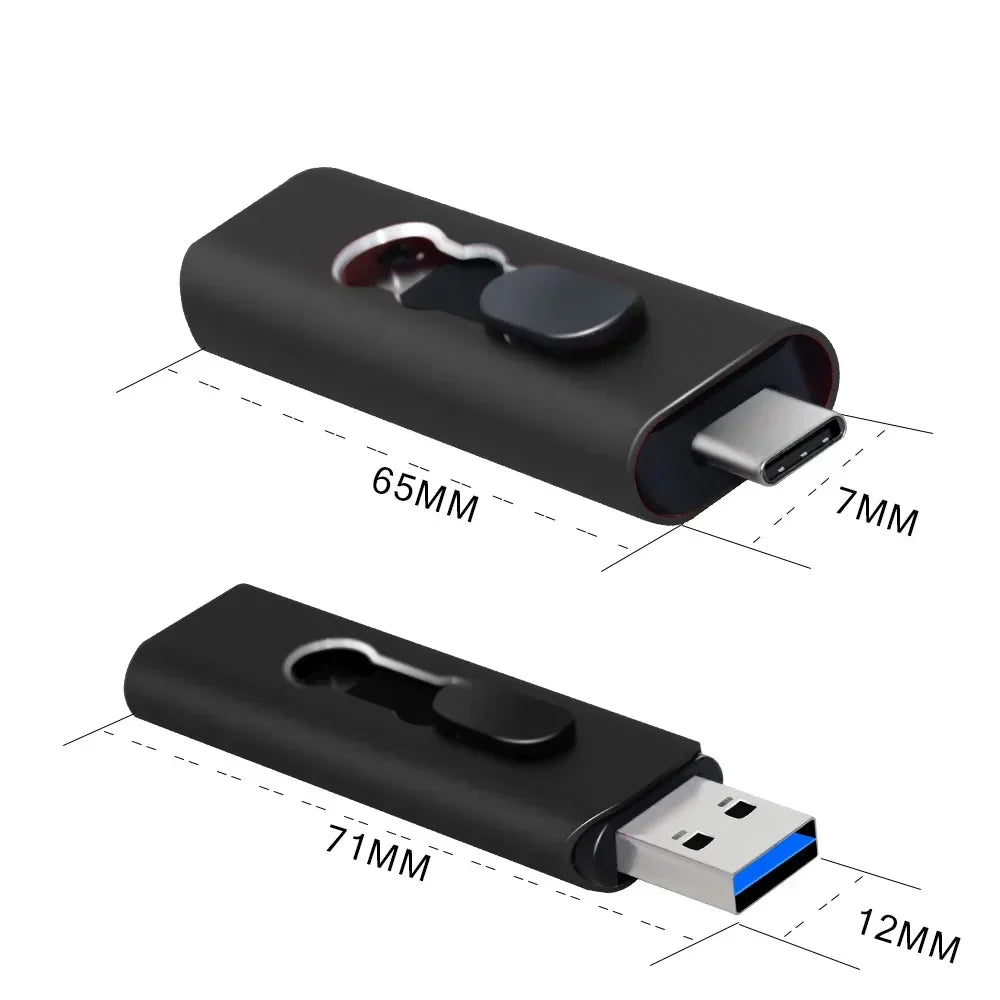 Clé USB 2 en 1 USB & Type-C Pen Drive - Jusqu'à 128GB