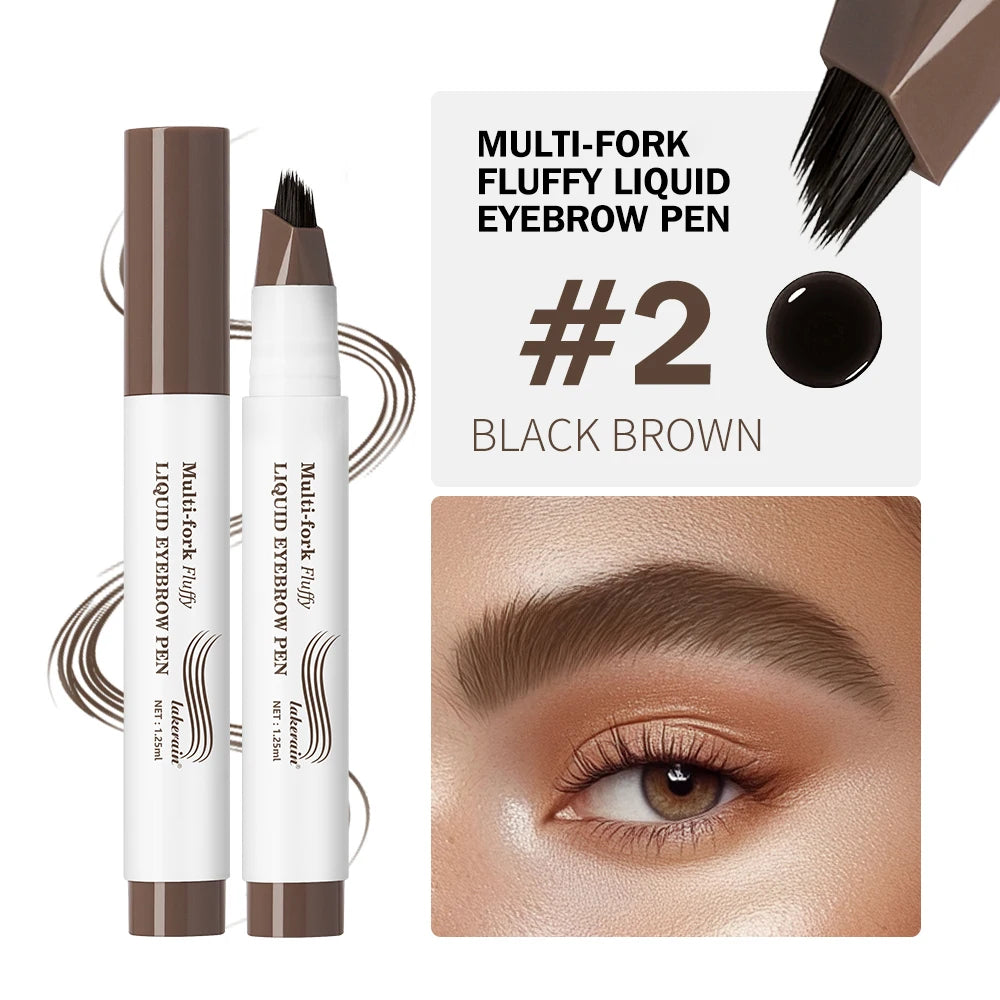 Stylo à Sourcils 4D Multi-Pointes Waterproof & Longue Durée