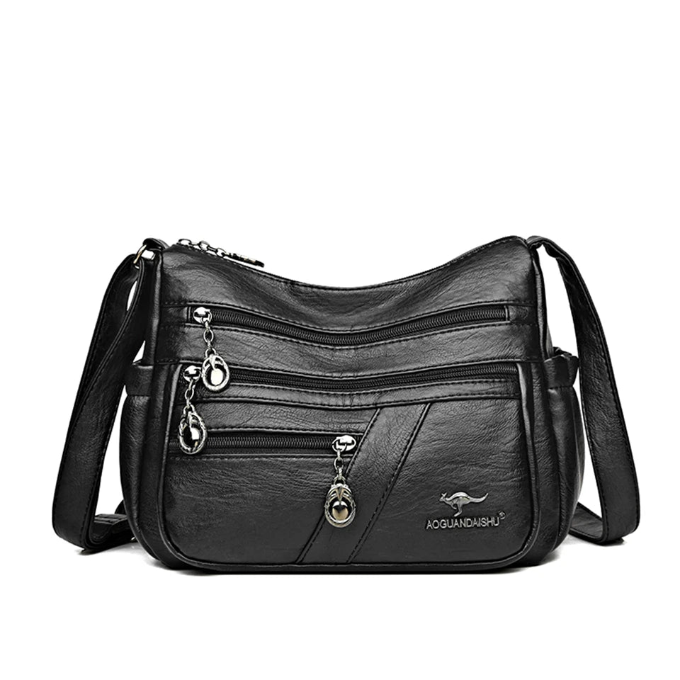 Sac à bandoulière en cuir PU souple