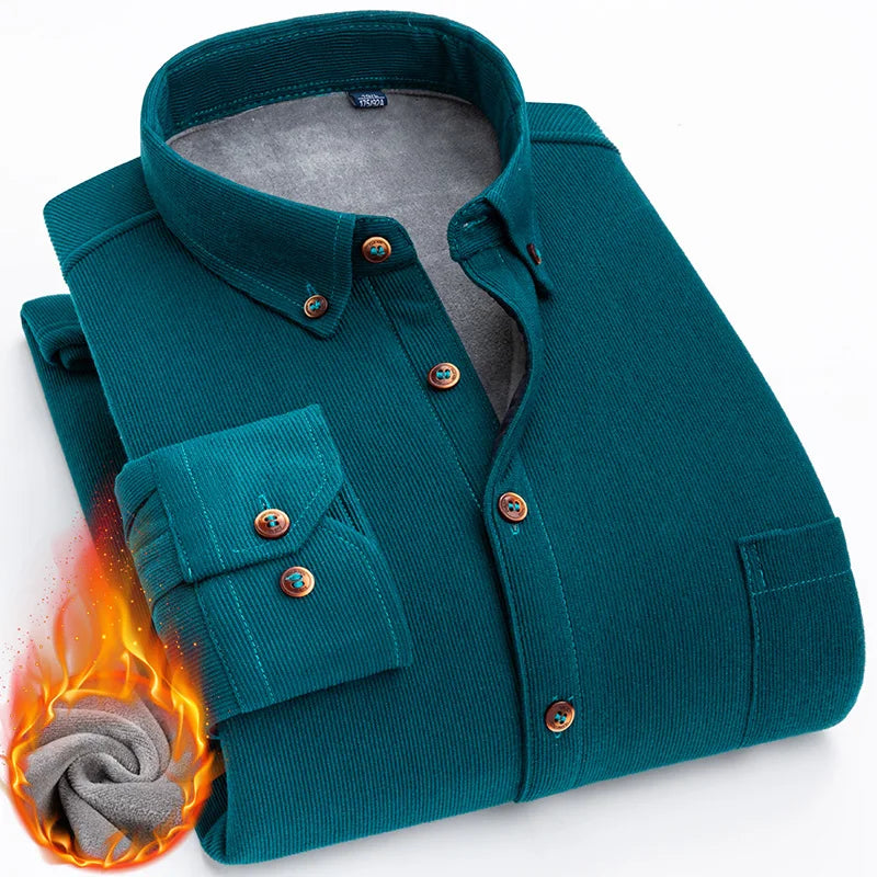 Chemises en velours côtelé