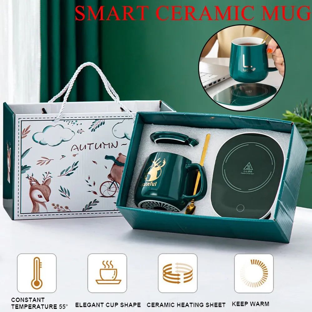 Ensemble Mug + Chauffe Tasse USB