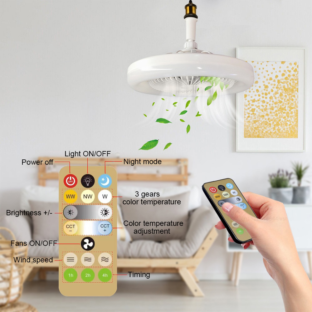 Plafonnier LED Ventilateur