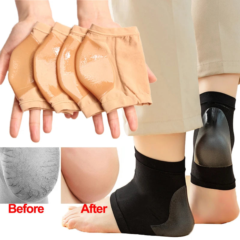 Lot de 3 Paires de Chaussettes à Talon en gel - Fasciite Plantaire