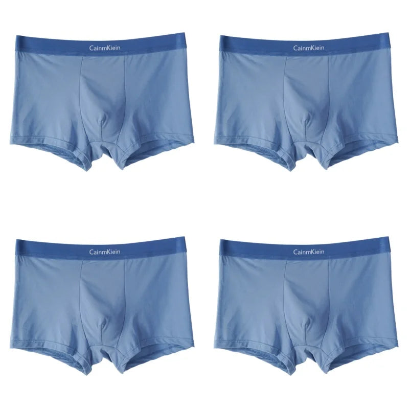 Lot de 4 Boxers Homme avec Élasthanne – Extensibles, Respirants & Confortables