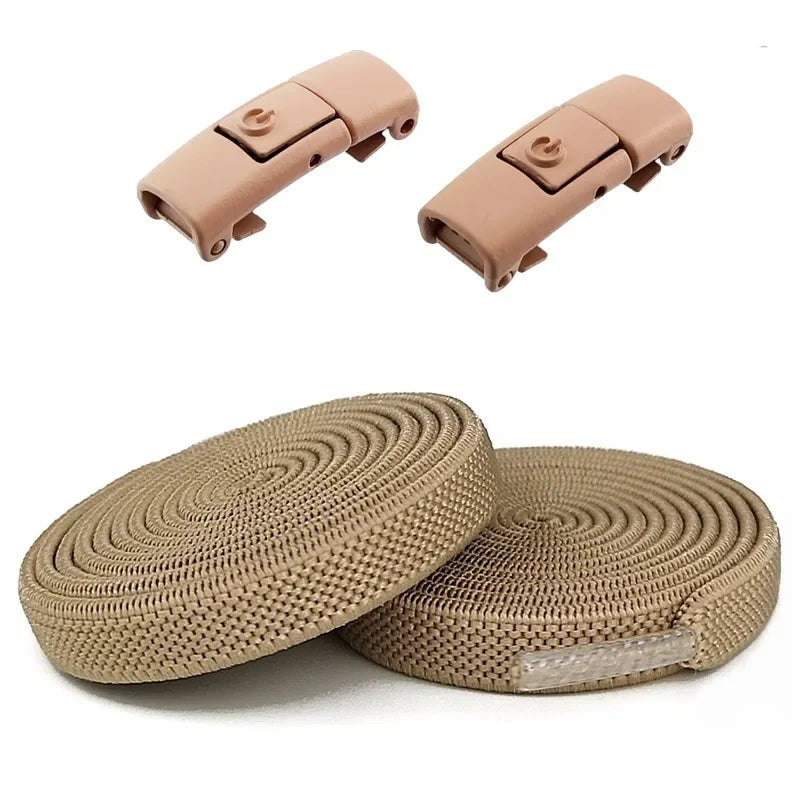Lacets Élastiques Sans Nœuds 100CM avec Fermoirs Rapides Pour Baskets et Chaussures – 16 Couleurs