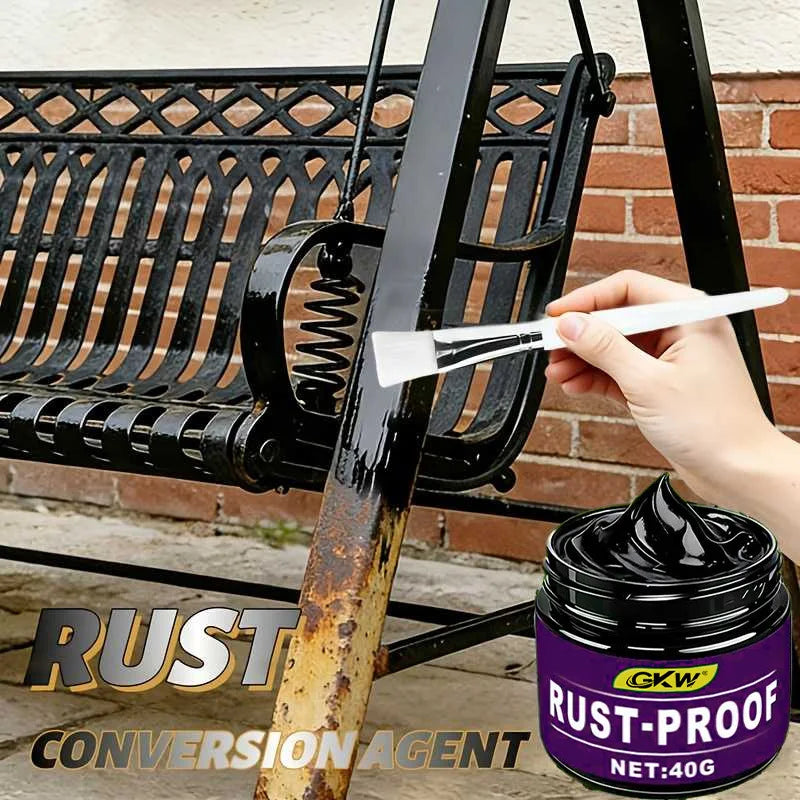 Convertisseur de Rouille Anticorrosion 40G – Traitement Noir Protecteur pour Métal Rouillé – Voiture, Portail, Grille & Clôture