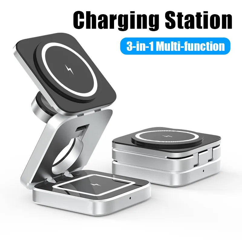 Triple Chargeur Pliable à Induction