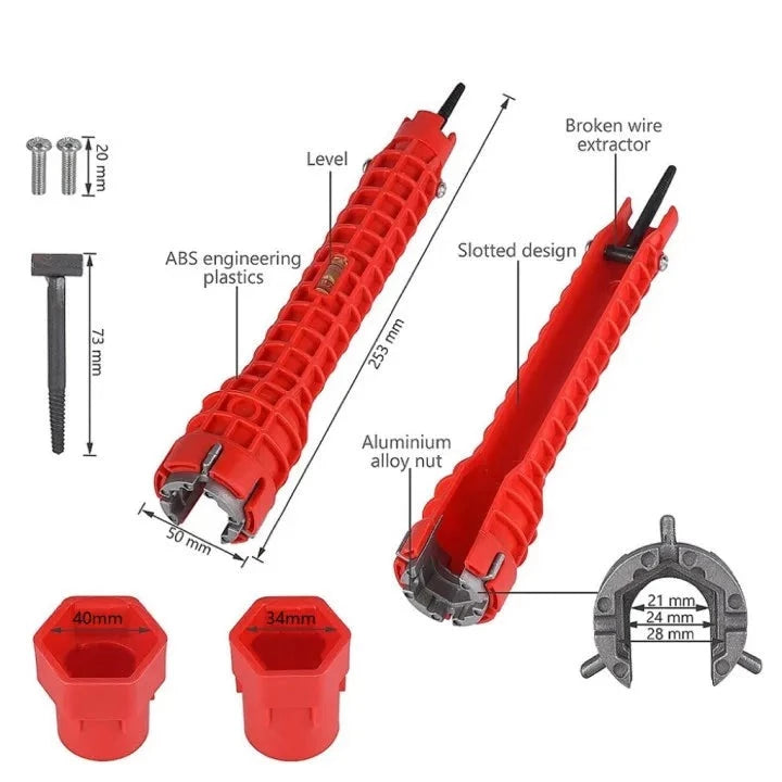 Kit Clé à Tuyau 14 en 1