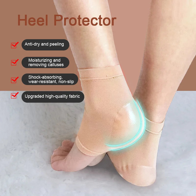 Lot de 3 Paires de Chaussettes à Talon en gel - Fasciite Plantaire