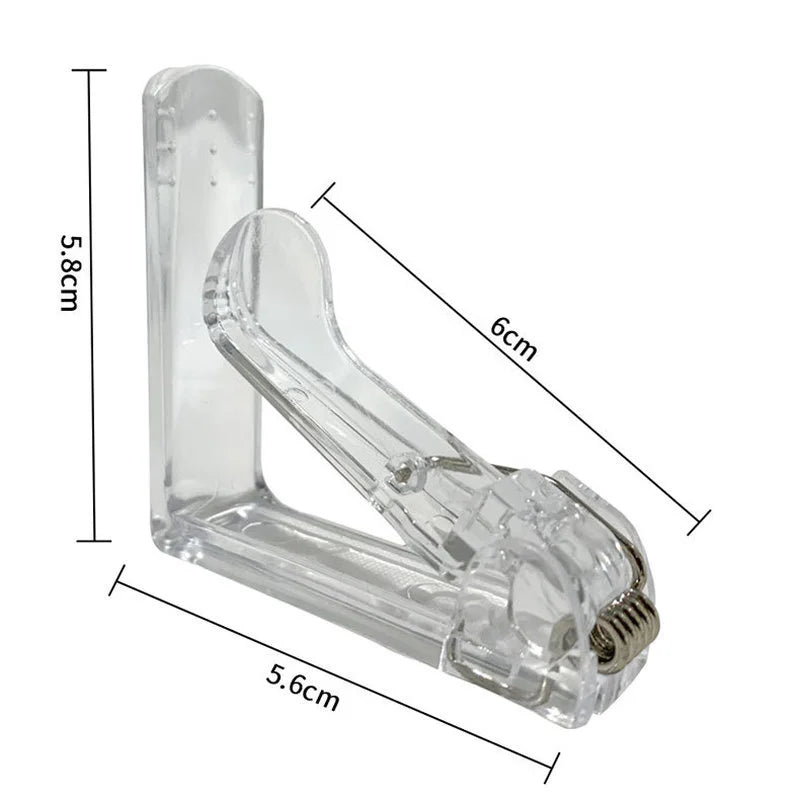 Lot de 4 Pinces Nappe Transparents et Discrets