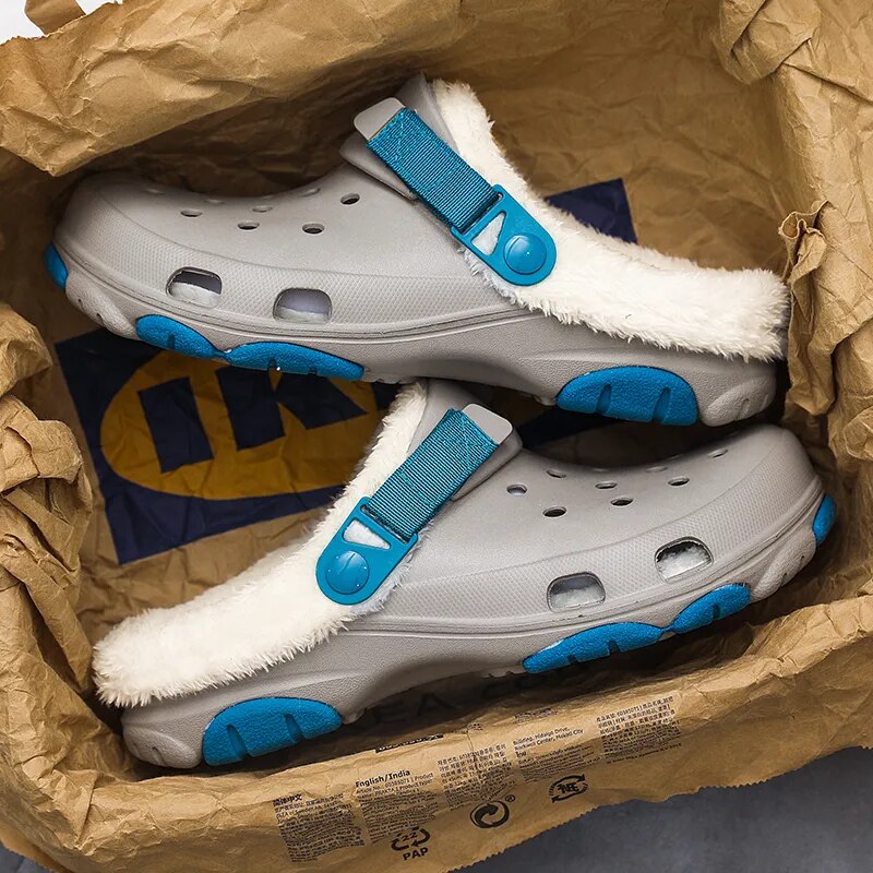 Sabots Fourrées d'Extérieur Antidérapants