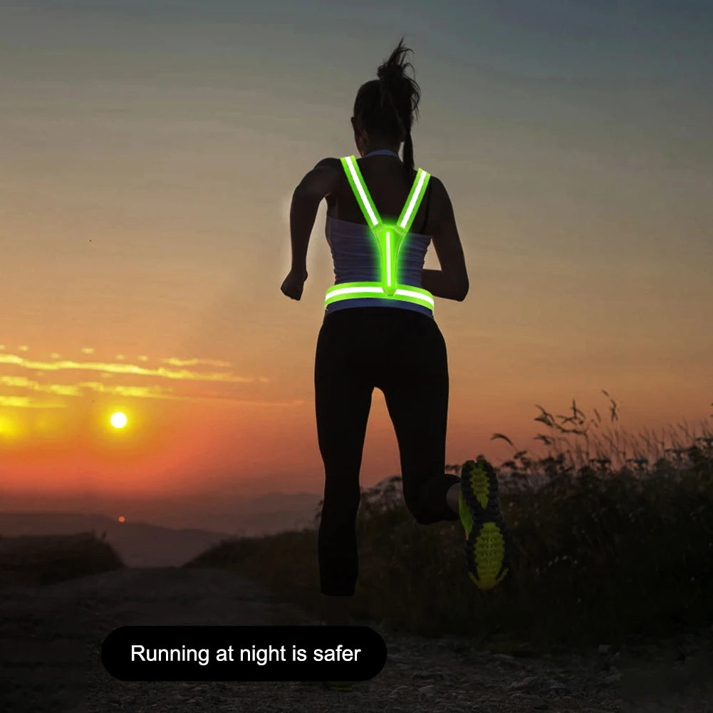Gilet réfléchissant LED