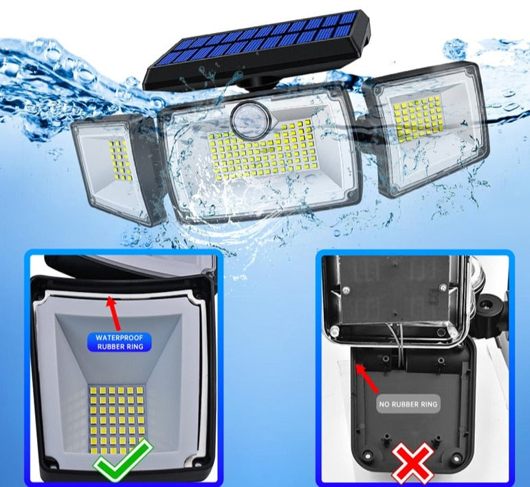 Lampe Solaire 3 Panneaux