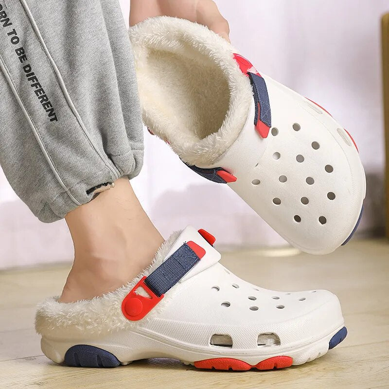 Sabots Fourrées d'Extérieur Antidérapants