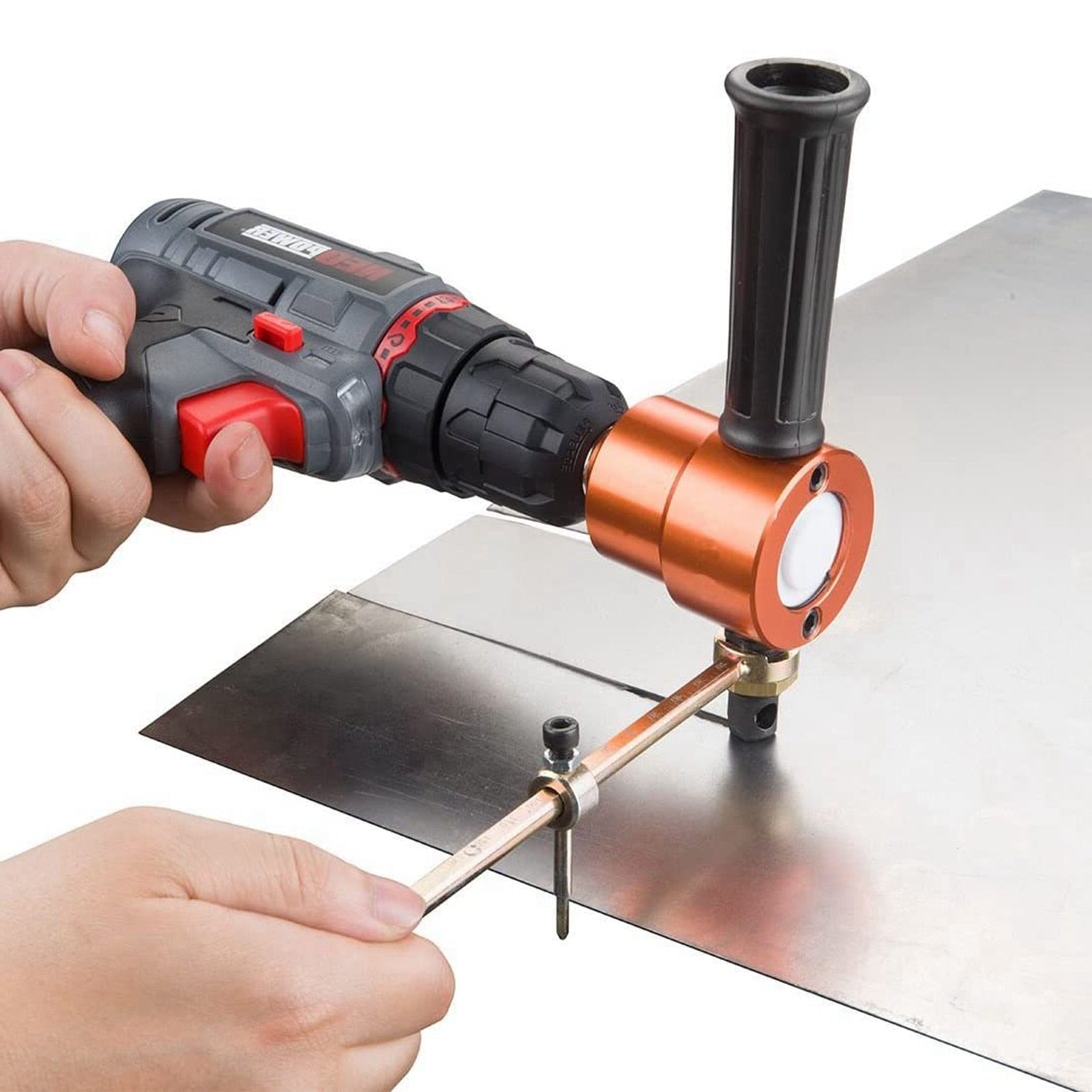 Grignoteuse à métal à double lame